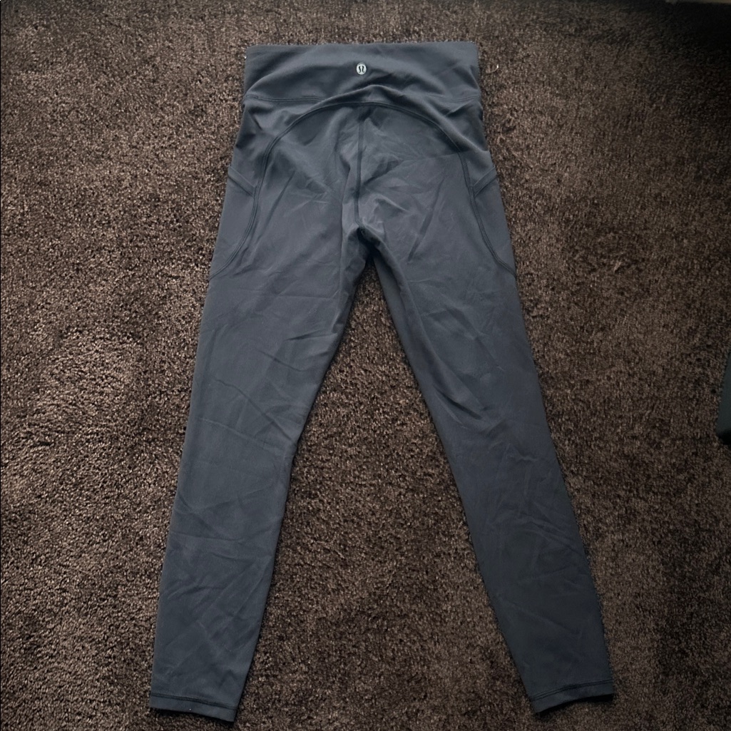 Lululemon All The Right Places Black Leggings Size 6 With Pockets